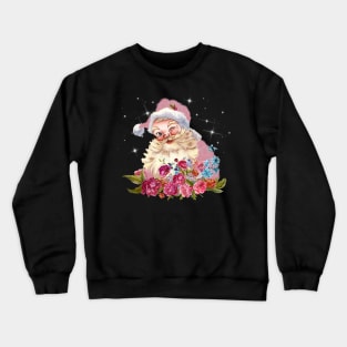 Cute pink Santa Crewneck Sweatshirt